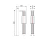 Настенный светильник (бра) MAYTONI VERTICALE MOD308WL-L9BL3K